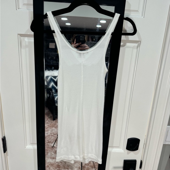 Vince ribbed white tank extra long size small - Picture 10 of 14